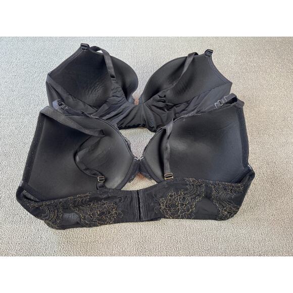 Torrid Bra Lot of 2 Padded Underwire Support Black Size 46DDD - Picture 2 of 14